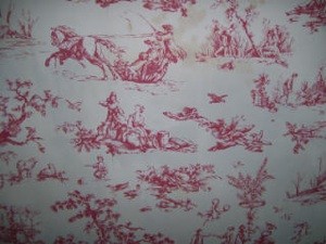 Discontinued Wallpaper: York GM1922 Red and White Toile